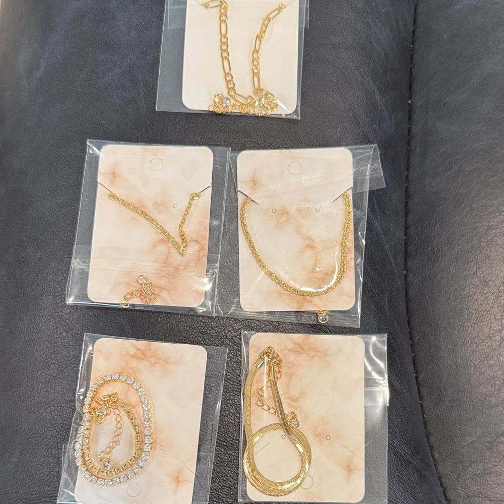 Elegant Costume Jewelry Set of 5 Bracelets